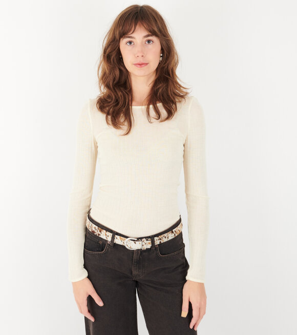 Nørgaard Paa Strøget - 101 Wool Rib Ecru