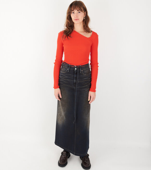 Acne Studios - Long Denim Skirt Dark Vintage Blue