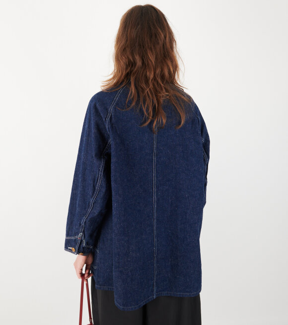 OrSlow - Loose Fit Denim Jacket Blue