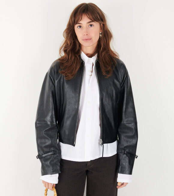 Acne Studios - Leather Jacket Black