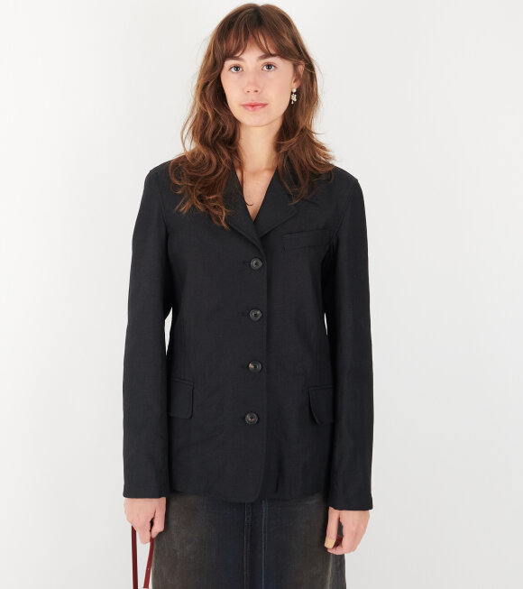 Our Legacy - Sweep Blazer Draping Black Canvas