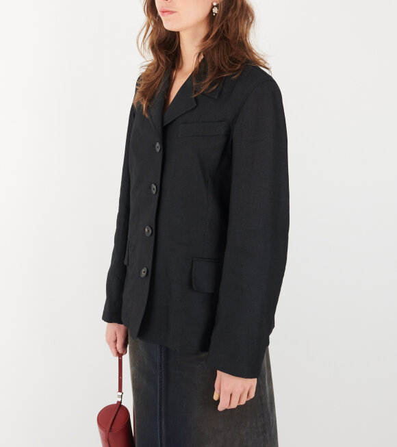 Our Legacy - Sweep Blazer Draping Black Canvas