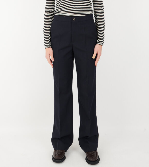 Moncler - Wool Trousers Dark Navy