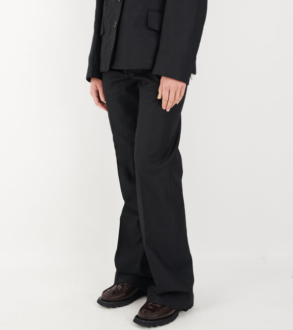 Our Legacy - Hip Trouser Draping Black Canvas