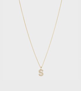 Simple S Necklace Gold