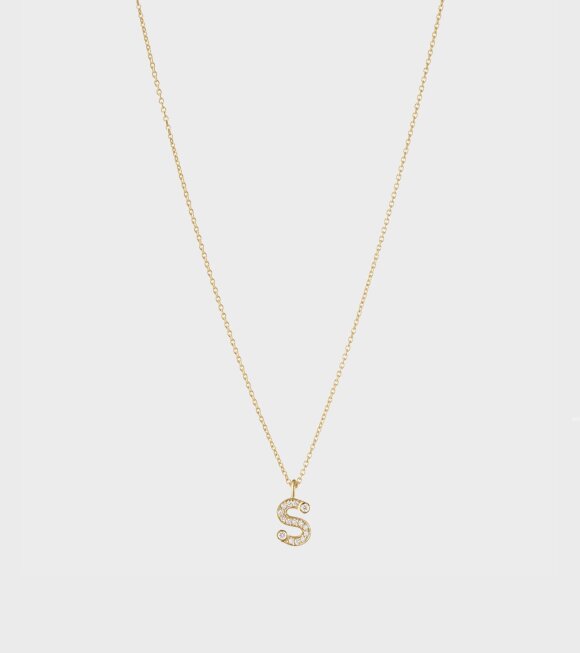 Sophie Bille Brahe - Simple S Necklace Gold