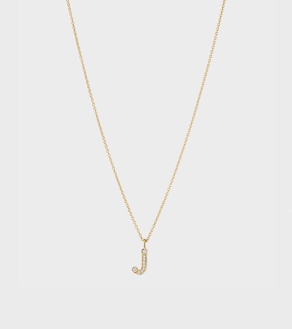 Sophie Bille Brahe - Simple J Necklace Gold