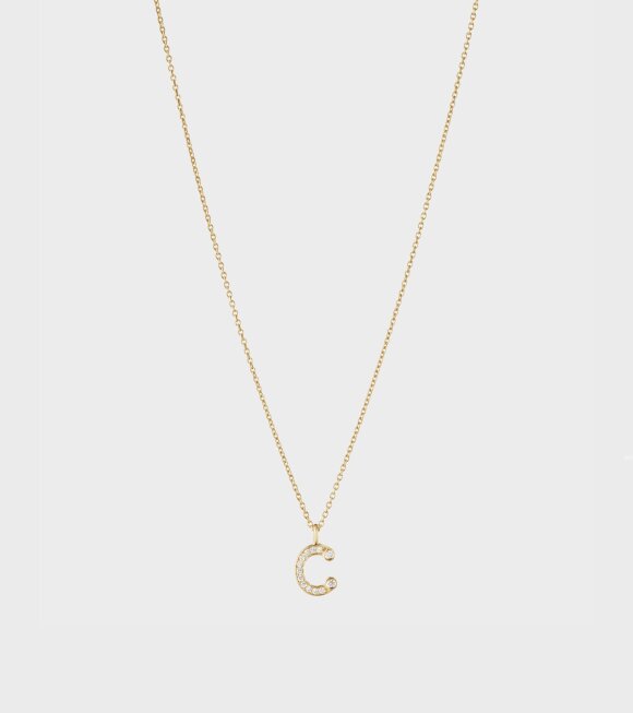 Sophie Bille Brahe - Simple C Necklace Gold