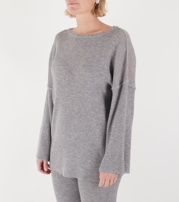 Gudrun & Gudrun - Billa Knit Light Grey