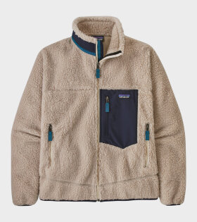 M's Classic Retro-X Fleece Jacket Natural/Blue Mix