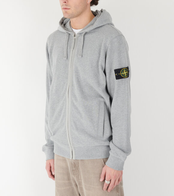 Stone Island - Zip Hoodie Light Grey