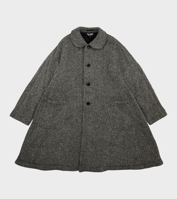 Comme des Garcons Black - Unisex Wool Coat Black/White