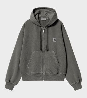 W Zip Hooded Nelson Graphite