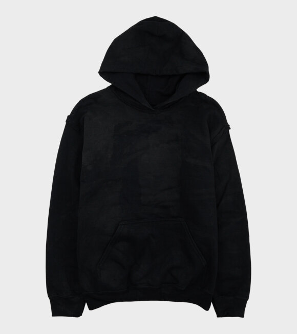 P.L.N. - Oilskin Hoodie Black