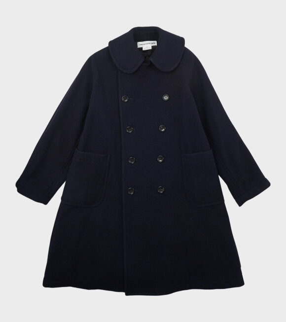 Comme des Garcons Girl - Ladies Wool Coat Navy