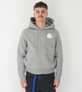 Moncler - Relaxed Hoodie Zip Up Grey 