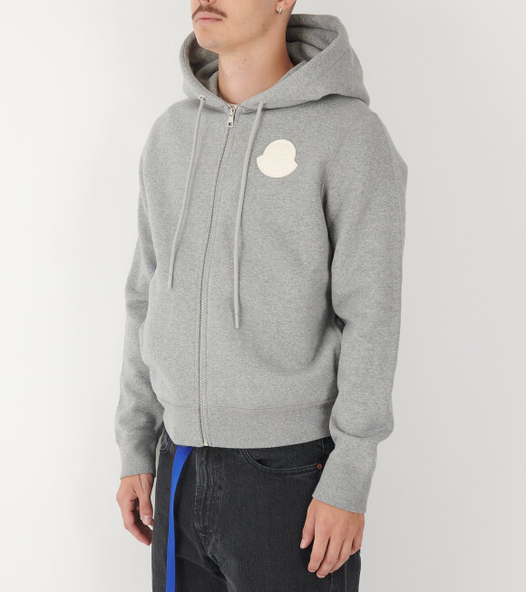 Moncler - Relaxed Hoodie Zip Up Grey 