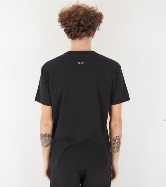 Comme des Garcons PLAY - Backside Heart T-shirt Black/Black