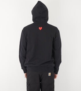 Backside Heart Hoodie Black/Red