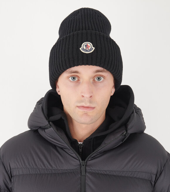 Moncler - Heavy Knit Beanie Black