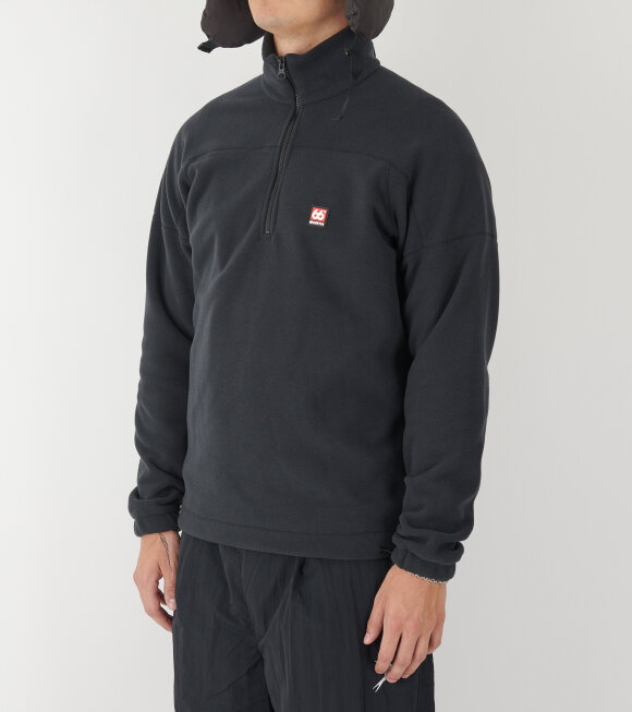 66 North - Esja Fleece Zip Neck Black