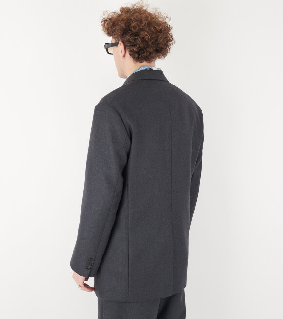 Auralee - Light Melton Jacket Top Charcoal