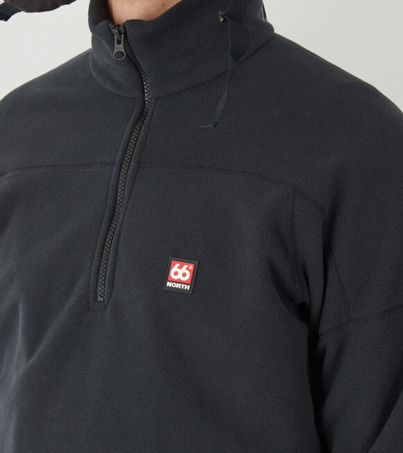 66 North - Esja Fleece Zip Neck Black