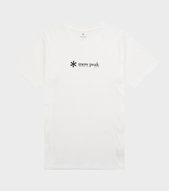 Snow Peak - Soft Cotton Logo S/S T-Shirt White