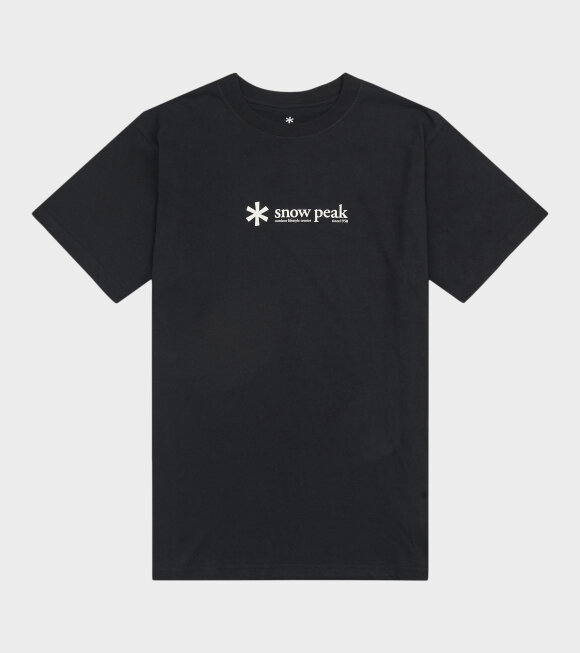 Snow Peak - Soft Cotton Logo S/S T-Shirt Black