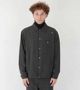 Stellina Wool Overshirt Dark Grey