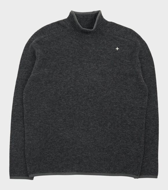 Stone Island - Stellina Wool Knit Dark Grey