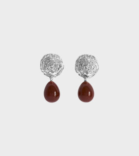 Breton Carnelian Earrings Silver