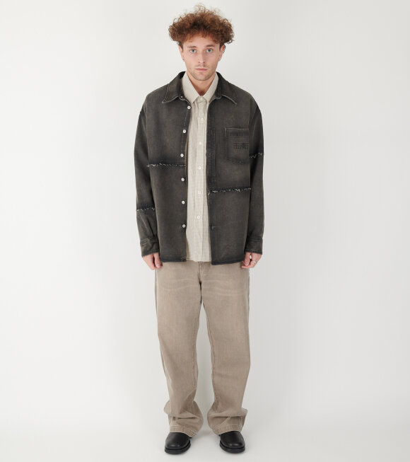 MM6 Maison Margiela - Denim Overshirt Washed Black