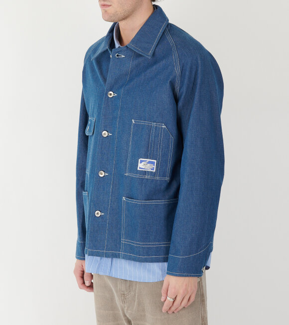 Story mfg. - Railroad Jacket Indigo Denim Wonky-Wear