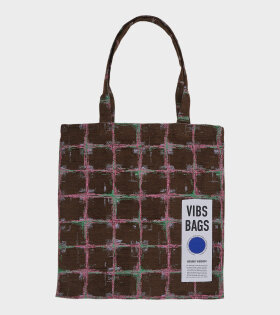 Vibs Upcycled Tote Bag Brown