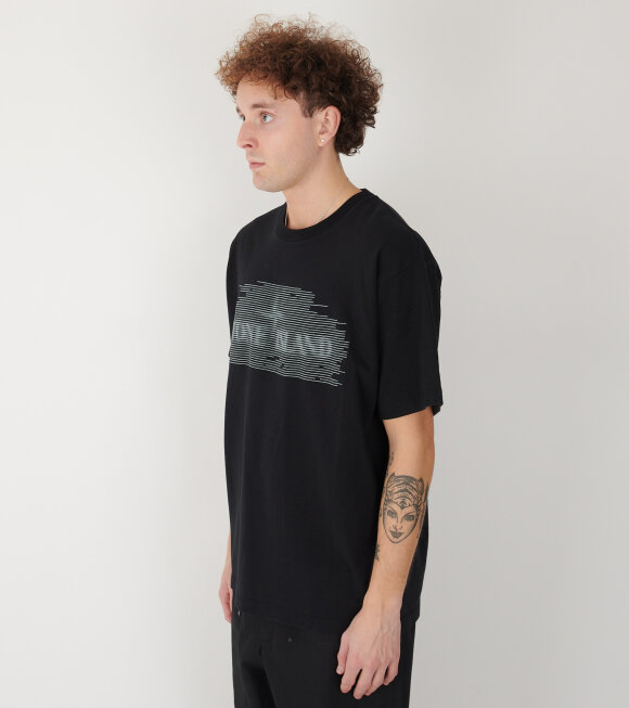 Stone Island - Logo Embroidered T-shirt Black