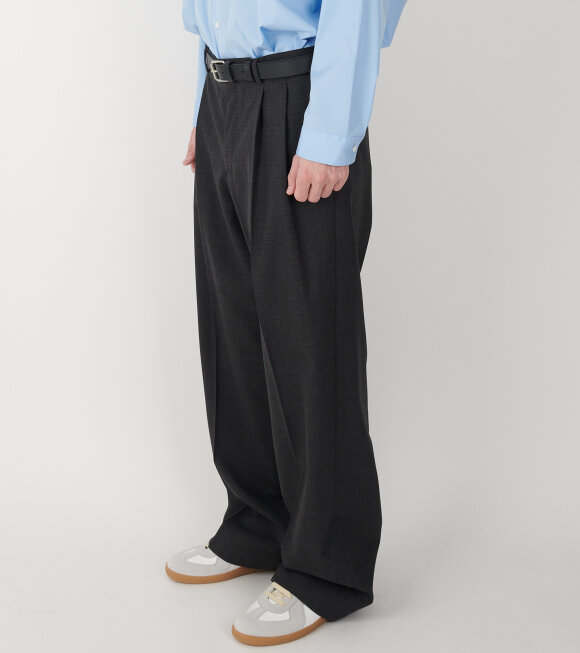 Sunflower - Wide Pleated Trousers Antracite