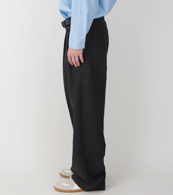 Sunflower - Wide Pleated Trousers Antracite