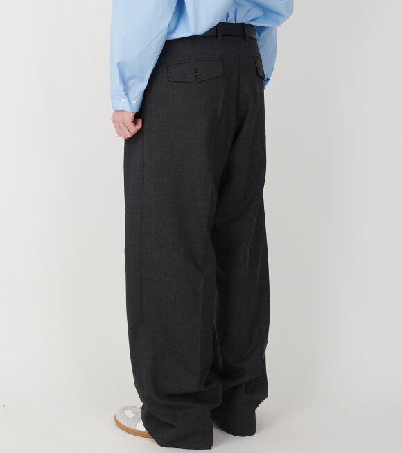 Sunflower - Wide Pleated Trousers Antracite