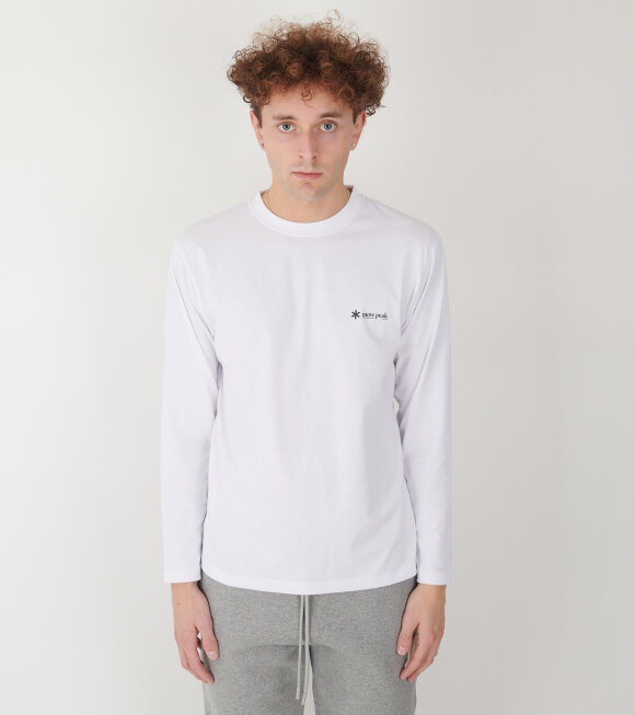 Snow Peak - Onepoint Logo L/S T-Shirt White