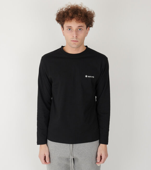 Snow Peak - Onepoint Logo L/S T-Shirt Black