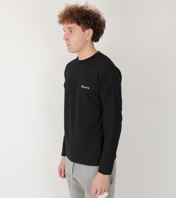 Snow Peak - Onepoint Logo L/S T-Shirt Black