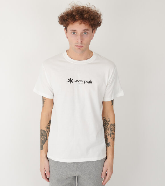 Snow Peak - Soft Cotton Logo S/S T-Shirt White