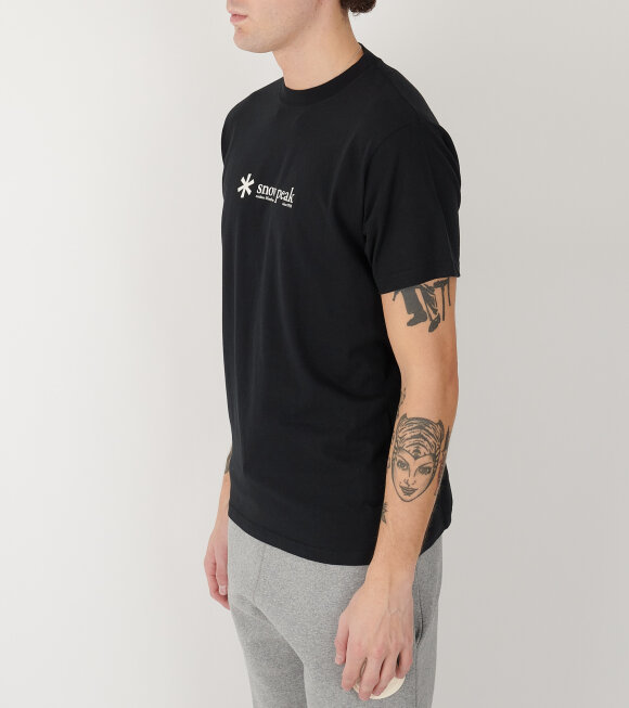 Snow Peak - Soft Cotton Logo S/S T-Shirt Black