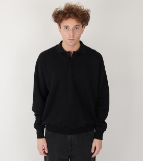 Smooth Soft Sweat Polo Black