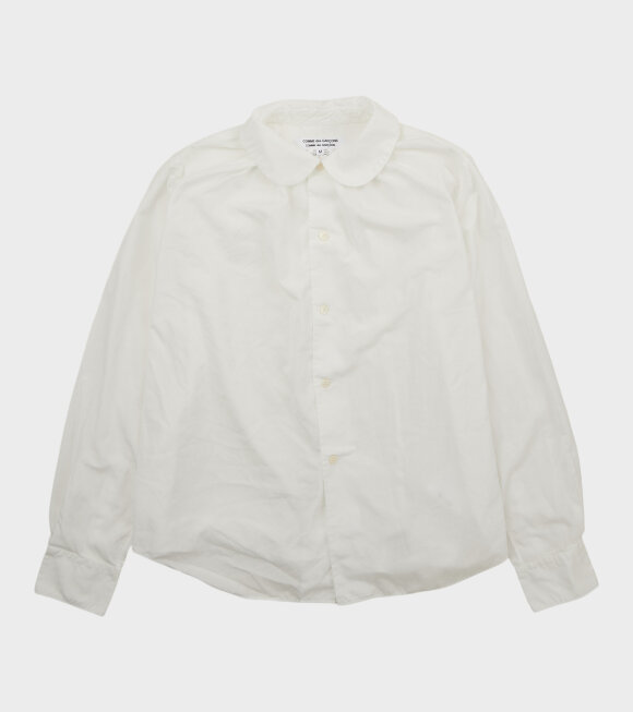 Comme des Garcons - Round Collar Ladies Shirt White