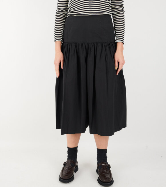 Amomento - Wide Pants Skirt Black