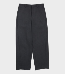 Light Melton Slacks Top Charcoal