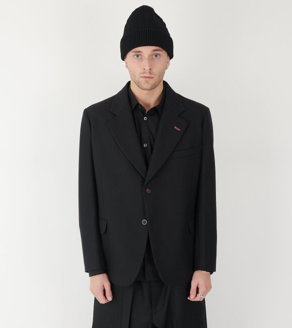 Maison Margiela - Herringbone Wool Jacket Black