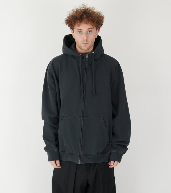 Maison Margiela - Embroidered Logo Hoodie Black